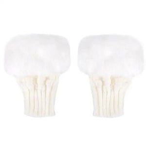 Fashion Fingerless Warm Wool Knitted Classic Fur Half One Size Finger Gloves For Women Cute Soft And Comfortable Trendy Fashion Stretchy Gloves For Women