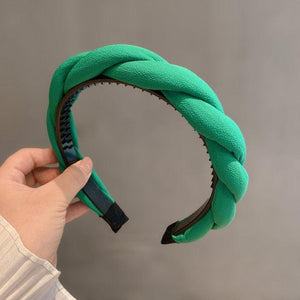 Fashion Hair Band Twist Solid Color Folds Pattern Hair Hoop Headbands Designer Hairband Gorgeous Hair Accessories For Women