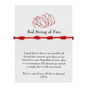 Fashion Handmade 7 Knots Red String Bracelet For Protection Lucky Amulet Friendship Braid Rope Wristband Good Luck Protection Bracelet Amulet For Protection Gift For Women Men Boys