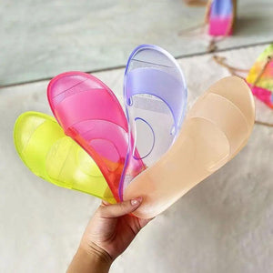 Fashion Jelly Women Slippers Summer Candy Colors Elegant Modern Design For Womens