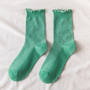 Fashion Lace Ruffled Soft Cotton Female Sock Spring And Summer Cute Socks Sweet Princess Girls Comfortable Breathable Cute Socks For Women