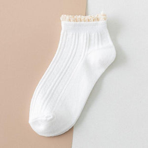 Fashion Lace Ruffled Soft Cotton Female Sock Spring And Summer Cute Socks Sweet Princess Girls Comfortable Breathable Cute Socks For Women