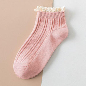 Fashion Lace Ruffled Soft Cotton Female Sock Spring And Summer Cute Socks Sweet Princess Girls Comfortable Breathable Cute Socks For Women