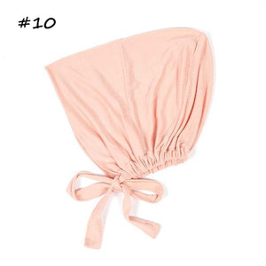 Fashion Modal Under Scarf  Hijab Turban Cap Cotton With Band Adjustable Inner Hijab cap Muslim Turban Hijab Cap For Women