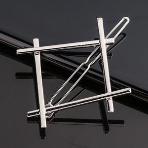 Fashion Pearl Hair Clip Women Girls Elegant Design Triangular Star Round Hairpin Barrette Hair Pins Ponytail Gorgeous Hair Accessories For Women