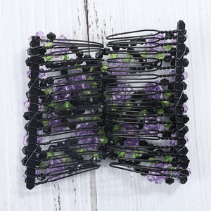 Fashion Professional Hair Comb Ladies Magic Beads Elasticity Double Bead String Clamp Stretchy Gorgeous Hair Accessories For Women for Valentine's Day