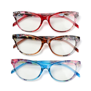 Fashion Reading Eyeglasses Men Women High Definition Transparent Optical Eyewear Anti Blue Eye Protection Eyeglasses Transparent Optical Eyewear With Diopter +1.0~+ 4.0