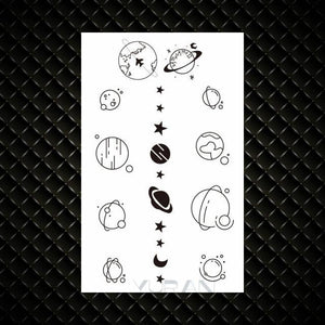 Fashion Small Sexy Black Temporary Waterproof Tattoo Cute Star Heart Tattoos Sticker Body Finger Tattoo For Kids Womens