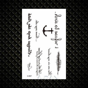 Fashion Small Sexy Black Temporary Waterproof Tattoo Cute Star Heart Tattoos Sticker Body Finger Tattoo For Kids Womens