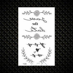 Fashion Small Sexy Black Temporary Waterproof Tattoo Cute Star Heart Tattoos Sticker Body Finger Tattoo For Kids Womens