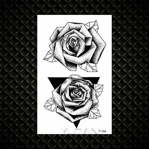 Fashion Small Sexy Black Temporary Waterproof Tattoo Cute Star Heart Tattoos Sticker Body Finger Tattoo For Kids Womens
