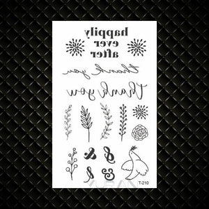Fashion Small Sexy Black Temporary Waterproof Tattoo Cute Star Heart Tattoos Sticker Body Finger Tattoo For Kids Womens