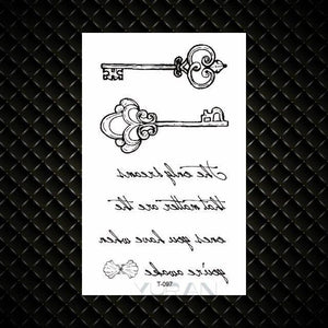 Fashion Small Sexy Black Temporary Waterproof Tattoo Cute Star Heart Tattoos Sticker Body Finger Tattoo For Kids Womens