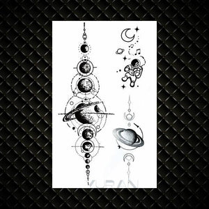 Fashion Small Sexy Black Temporary Waterproof Tattoo Cute Star Heart Tattoos Sticker Body Finger Tattoo For Kids Womens