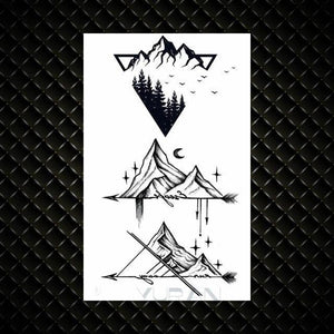 Fashion Small Sexy Black Temporary Waterproof Tattoo Cute Star Heart Tattoos Sticker Body Finger Tattoo For Kids Womens