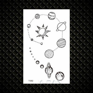 Fashion Small Sexy Black Temporary Waterproof Tattoo Cute Star Heart Tattoos Sticker Body Finger Tattoo For Kids Womens