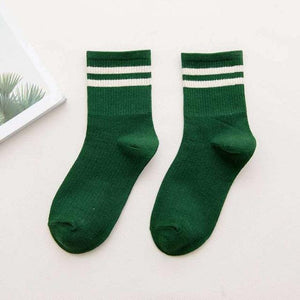 Fashion Socks Cotton Rainbow Color Black And White Christmas Gift Classic Warm Casual Tide Harajuku Funny Cute Pop Korean Socks Short Socks For Men And Women
