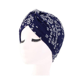 Fashion Soft Cotton Print Inner Headdress Lightweight Turban Elegant Bonnet Hijab Caps Arab Wrap Hijab Headscarf Hat For Woman