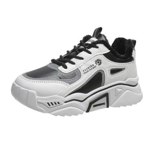 Fashion Spring Reflective Women Sneakers Lace Up Chunky Sneakers Mixed Color Women's Lightweight Casual Everyday Walking Fashion Chunky Sneakers