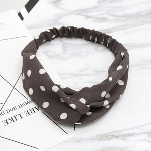 Fashion Wave Point Knot Headband Women Turban Elastic Hairband Head Wrap Hair Accessories for Girls Lady Headwear Hair Band Gorgeous Hair Accessories For Women