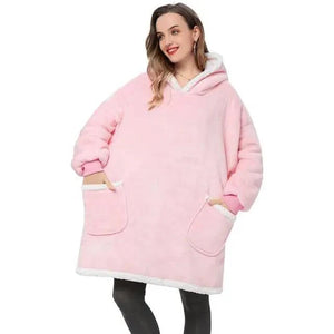 Fashion Winter Oversized Hoodies Sweatshirt Women Men Pullover Giant TV Blanket Hoodie Super Long Blanket With Sleeves  Super Long Flannel Blanket with Sleeves Winter Hoodie for Women Men Giant Fleece Pullover Oversized Hoodie