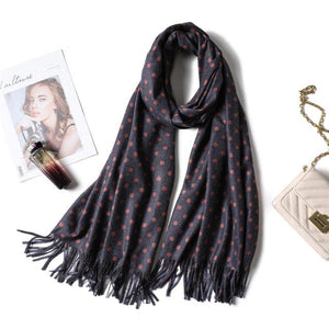 Fashion Winter Solid Soft Scarf Cashmere Lightweight Scarves Shawls Cashmere Escharpe Scarfs Lightweight Shawls Hijabs Shawls Escharpe Elegant Wrap Blanket Bandana Tassel For Lady