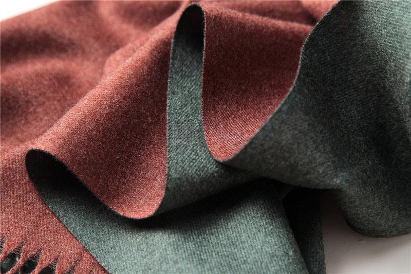 Fashion Winter Solid Soft Scarf Cashmere Lightweight Scarves Shawls Cashmere Escharpe Scarfs Lightweight Shawls Hijabs Shawls Escharpe Elegant Wrap Blanket Bandana Tassel For Lady