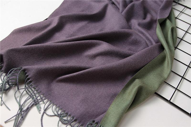 Fashion Winter Solid Soft Scarf Cashmere Lightweight Scarves Shawls Cashmere Escharpe Scarfs Lightweight Shawls Hijabs Shawls Escharpe Elegant Wrap Blanket Bandana Tassel For Lady
