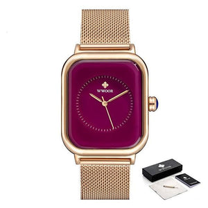 Fashion Women Watches White Leather Minimalist Rectangle Ladies Quartz Dress Wristwatch Fashion Leather Wrist Watch Rectangle Elegant Simple Dial Analog Quartz Dress Watch