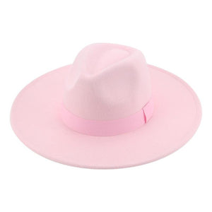 Fashionable Fedora Hats Women Wide Brim Dress Caps  Women's Fedora Hats Elegant Wide Brim Fedora Hat  Wedding Men Hat Warm Retro Style Belt 56-58cm