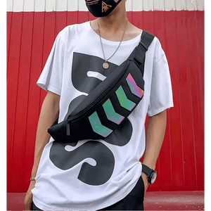 Fashionable Flash Reflective Chest Bag Iridescent Belt  Bum Bag For Travel Festival Sports Unisex Waist Bags