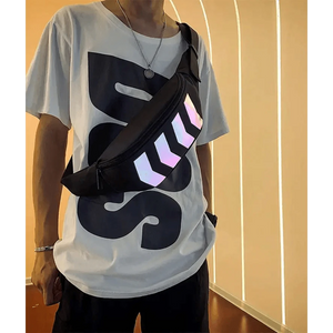 Fashionable Flash Reflective Chest Bag Iridescent Belt  Bum Bag For Travel Festival Sports Unisex Waist Bags