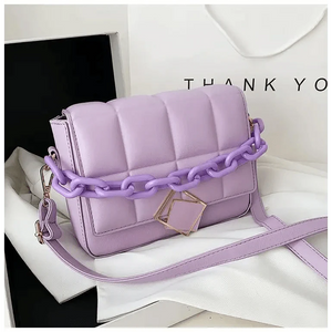 Fashionable Women's Bag Autumn Winter Female Literary Single-Shoulder Bag Chain Design Cross-Body Bag Trendy Women's Bag