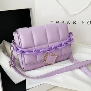 Fashionable Women's Bag Autumn Winter Female Literary Single-Shoulder Bag Chain Design Cross-Body Bag Trendy Women's Bag