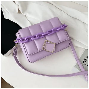 Fashionable Women's Bag Autumn Winter Female Literary Single-Shoulder Bag Chain Design Cross-Body Bag Trendy Women's Bag