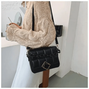 Fashionable Women's Bag Autumn Winter Female Literary Single-Shoulder Bag Chain Design Cross-Body Bag Trendy Women's Bag