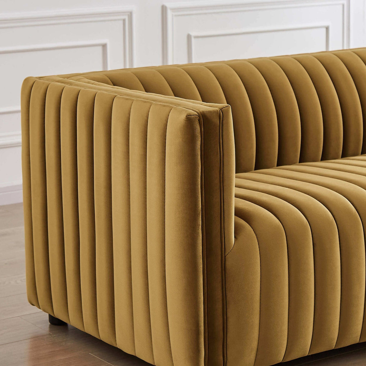 Dominic - Channel Tufted Sofa by Couch.com