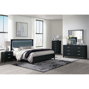 Carlos - 5 Pieces Queen Bedroom Set - Black by Couch.com