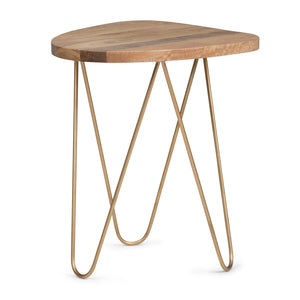 Patrice - Handcrafted Metal And Wood Accent Table by Couch.com