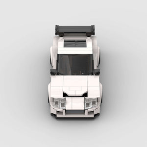 Building Blocks Suitable For Japanese GTR Sports Car Series Boys 8 Grids
