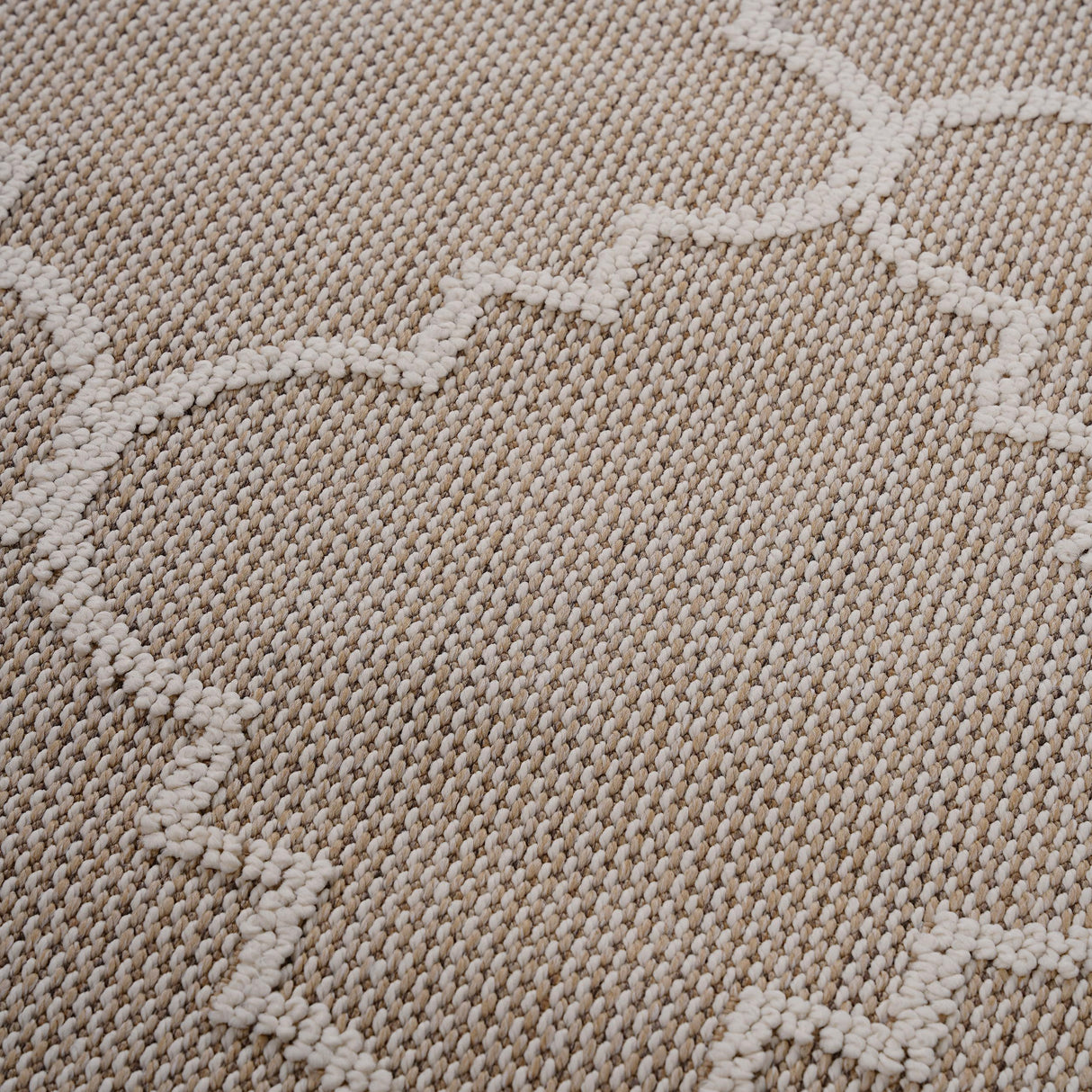 Guros - 4' X 6' Trellis Indoor / Outdoor Area Rug - Ivory by Couch.com