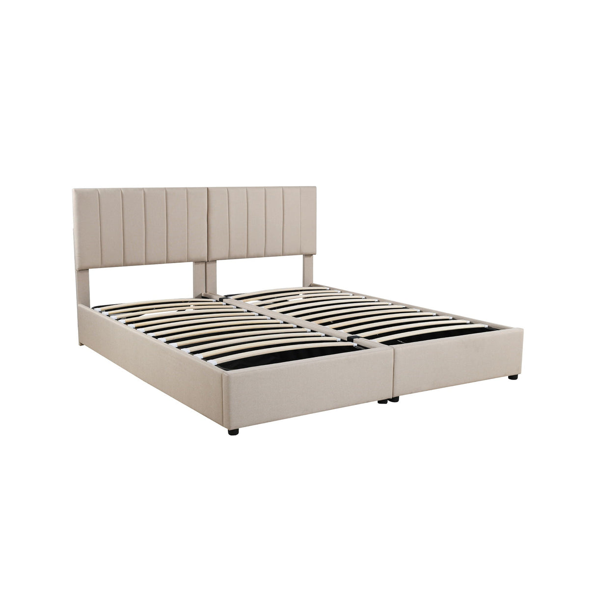 Upholstered Platform Bed With A Hydraulic Storage System by Couch.com