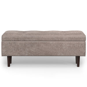 Shay - Large Square Coffee Table Storage Ottoman Mid-Century Style by Couch.com