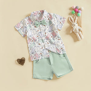 Shirt And Shorts Two-piece Suit