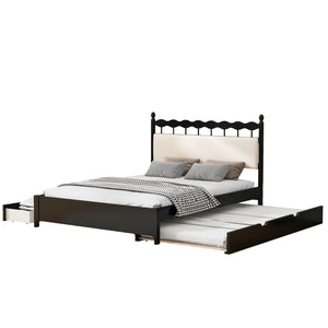 Storage Platform Bed With 2 Big Drawers & Trundle by Couch.com