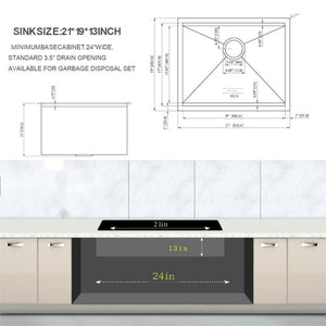 Laundry Workstation Undermount Utility Sink, Deep Single Bowl