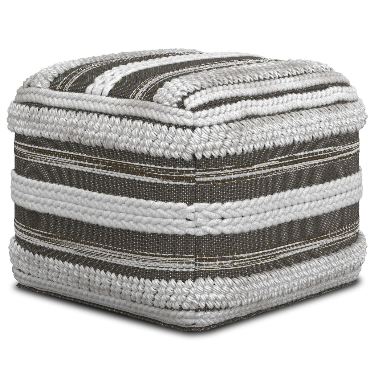 Sommer - Handcrafted Square Pouf by Couch.com