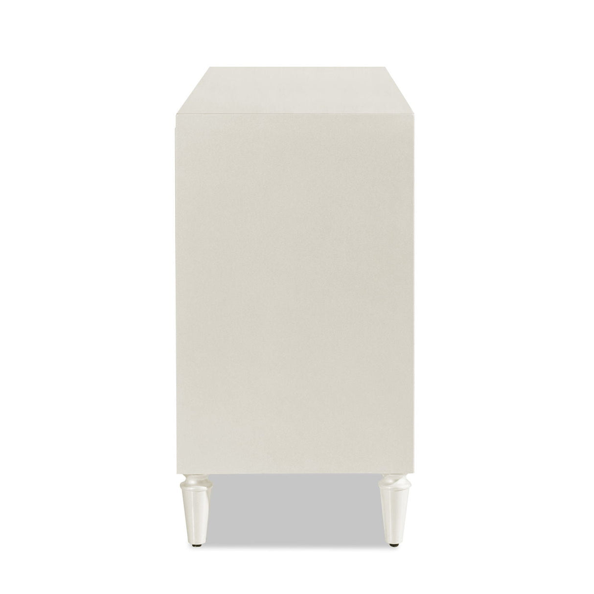 Couch.com Mahal Hand Painted Mandala Lacquered Sideboard Ivory Off-White, Durable Design, Weather-Resistant, Wood Construction, White Finish by Couch.com