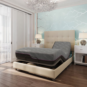 Renew - 11" Queen Size Flex Head Cooling Fast Responding Latex Foam Mattress - Gray by Couch.com