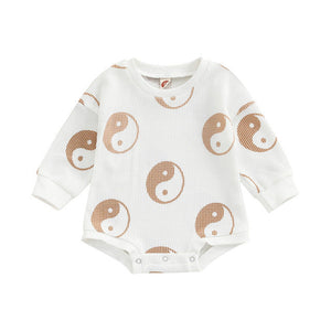 Baby One-piece Suit Knitted Long Sleeve